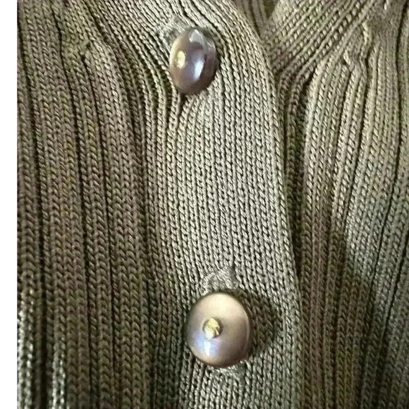 NICHOLAS NWOT Olive Ribbed Knit "Jasmin Tunic" Dress Sz M - Picture 10 of 16